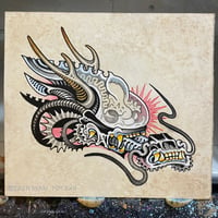 Image 1 of Xenomorph dragon head original painting 