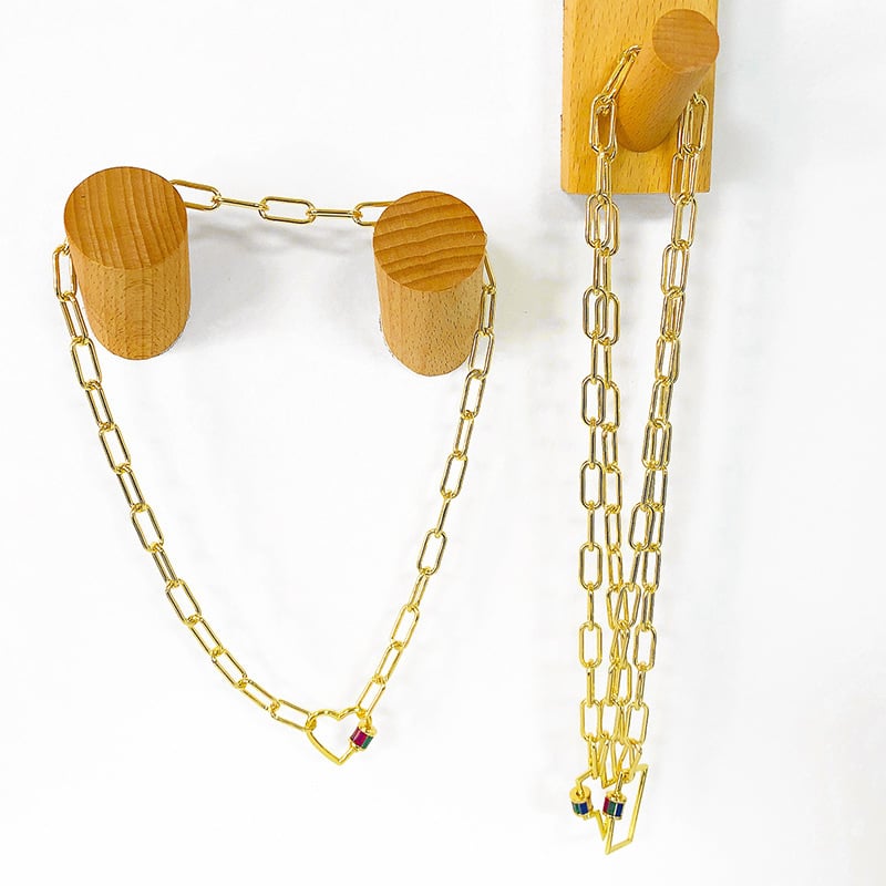 Gold Lightning Bolt Necklace (Fashion Jewelry)
