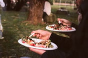 Image of a farm meal, 5x7 print