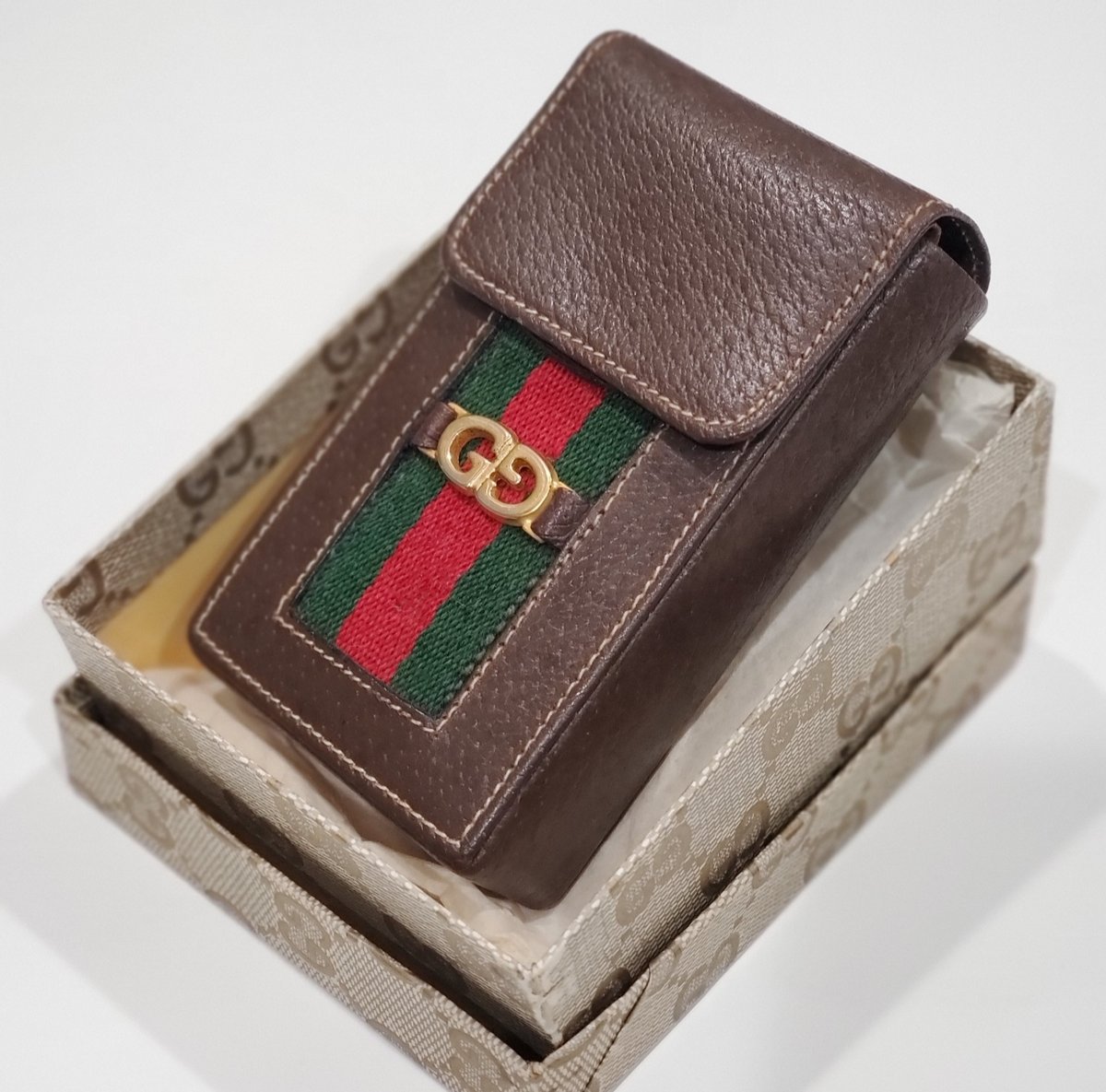 Gucci Cigarette Case Gucci Shima Leather Lavender 181716 Free Shipping