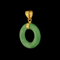 Image 2 of 10 K Mini Donut Pendant 