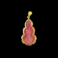 Image 2 of 10 K Baby Buddha Pendant  (Partially Iced)