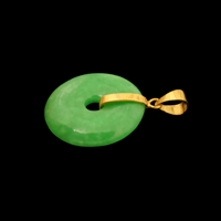 Image 2 of 10 K Classic Disk Pi Pendant 