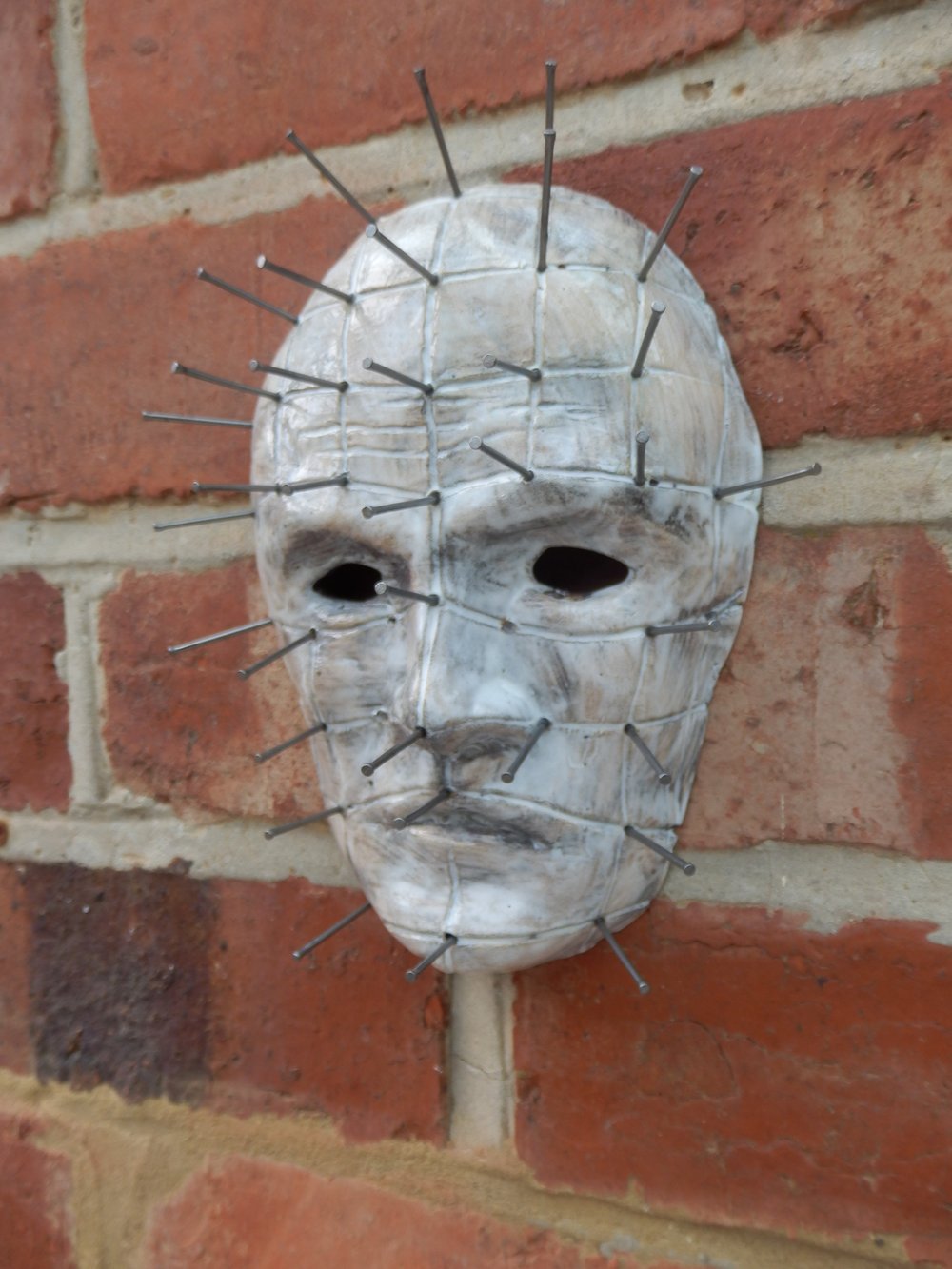 Pinhead Ceramic Face Wall Decor