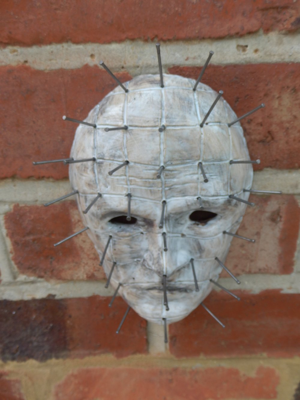 Pinhead Ceramic Face Wall Decor