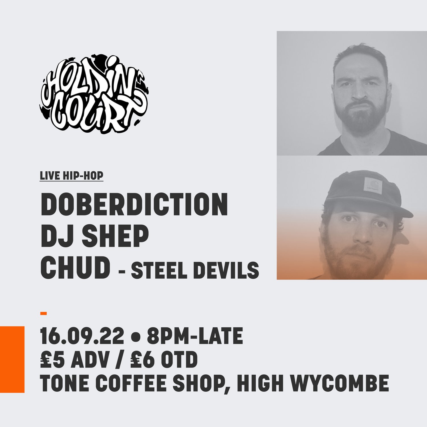 Image of Holdin' Court: DoberDiction // DJ Shep // CHUD