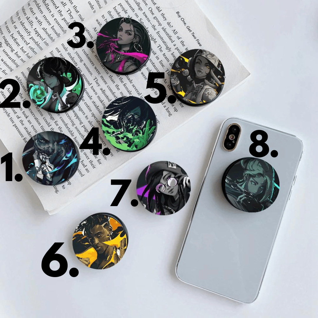 PopSockets- Valorant Theme 1 Piece (Choose any from 1-8) | Pixel Me