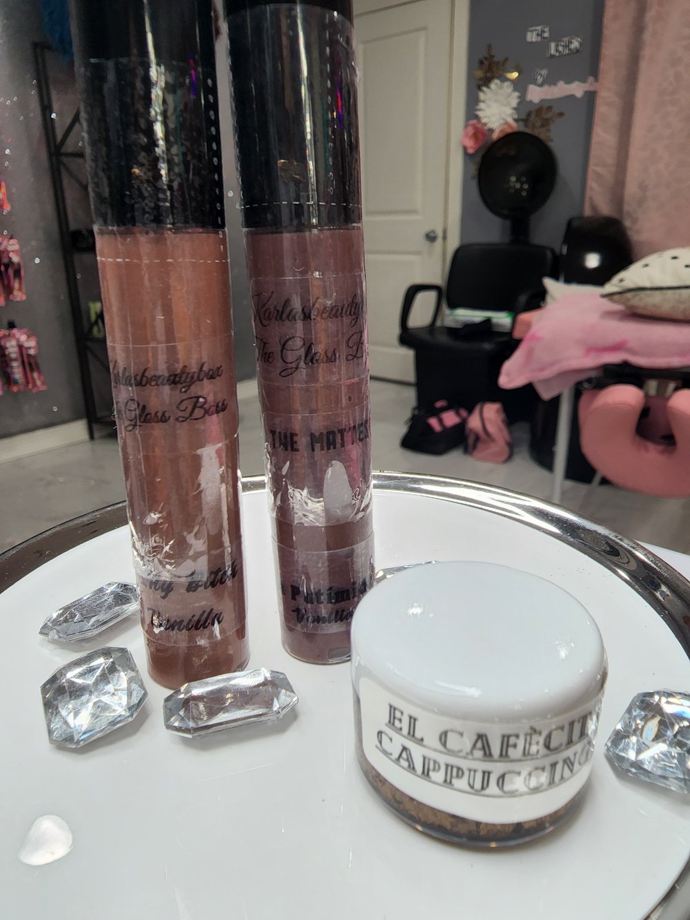 THE SHY BITCH GLOSS (VANILLA) LA PUTIMIDA (MATTE-VANILLA) & LIPSCRUB TRIO