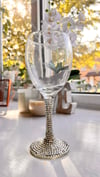 Diamanté wine glass