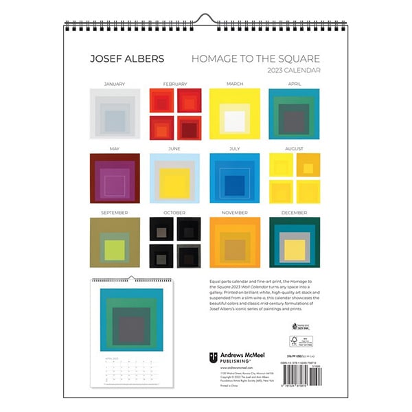 Image of Homage to the Square 2023 Wall Calendar