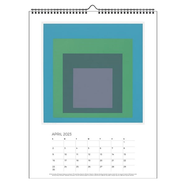 Image of Homage to the Square 2023 Wall Calendar