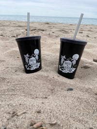 Image 2 of DEATH'S A BEACH 24 oz Plastic Tumblers SET of 2 