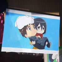 Eren and Mikasa Junior high