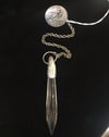 Vintage Three Leaf Finding and Chandelier Crystal Pendulum