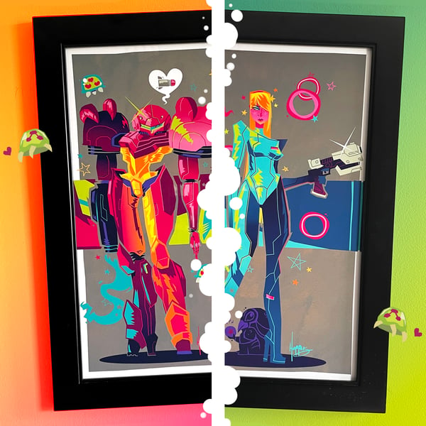 Image of "Dressed to Kill" Metroid Tribute Prints