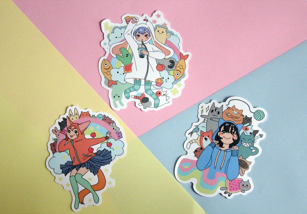 Image of Stickers harajuku girls