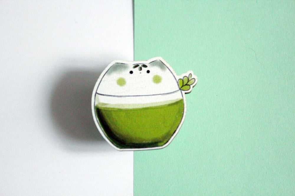 Image of Matcat latte and Bearccino Wooden pins