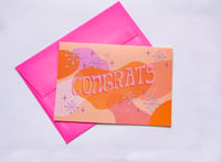 Image 1 of Congrats Retro Greeting Card