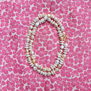South Sea & Fresh Water Pearl Helix Necklace 