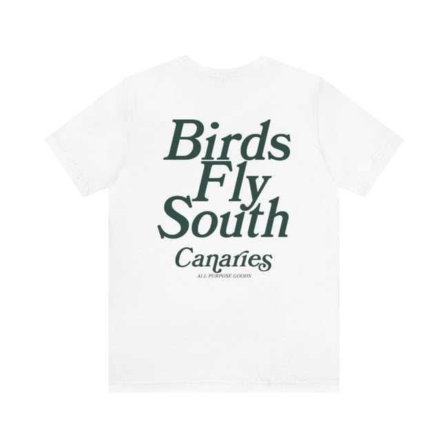Birds Fly South T-Shirt - White
