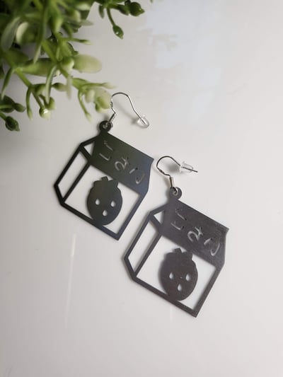 Image of Strawberry milk earrings