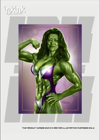 She-Hulk / Marvel Masterpieces Trading card Homage // Kevin Chua