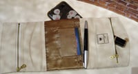 Image 4 of Hand painted trifold mini clutch wallet