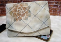 Image 3 of Hand painted trifold mini clutch wallet