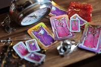 Holographic Card Captor Sakura Clow and Sakura Wand Card Stickers