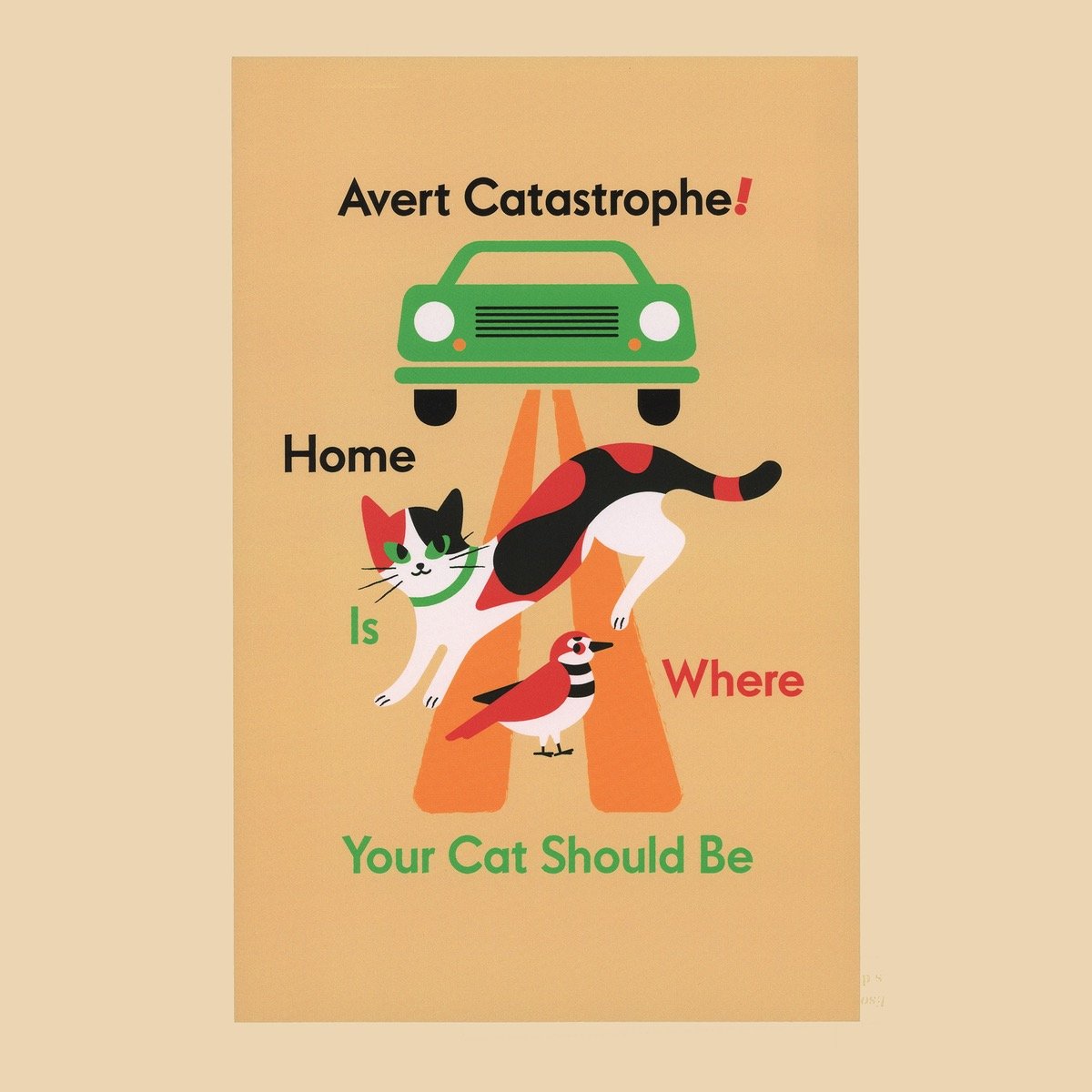 Image of Avert Catastrophe! Jumbo Postcard Print