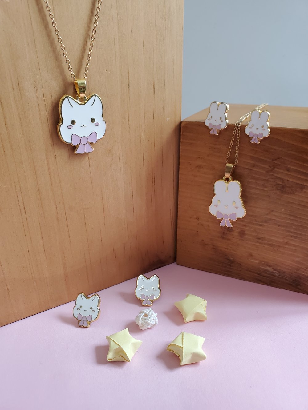 Image of White bunny set