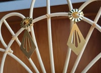 Image 3 of 'Diamond Plaza' Earrings