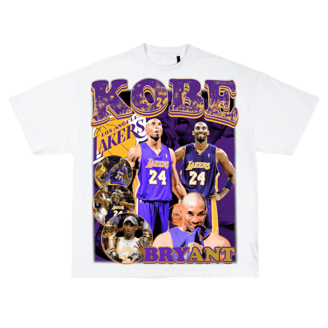 Mamba Mentality Official Kobe Bryant White T Shirt for Men and