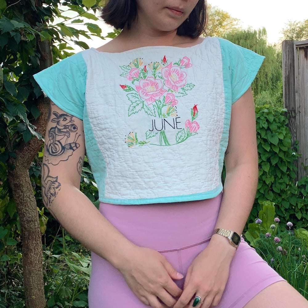 Image of Quilt Crop Top — June