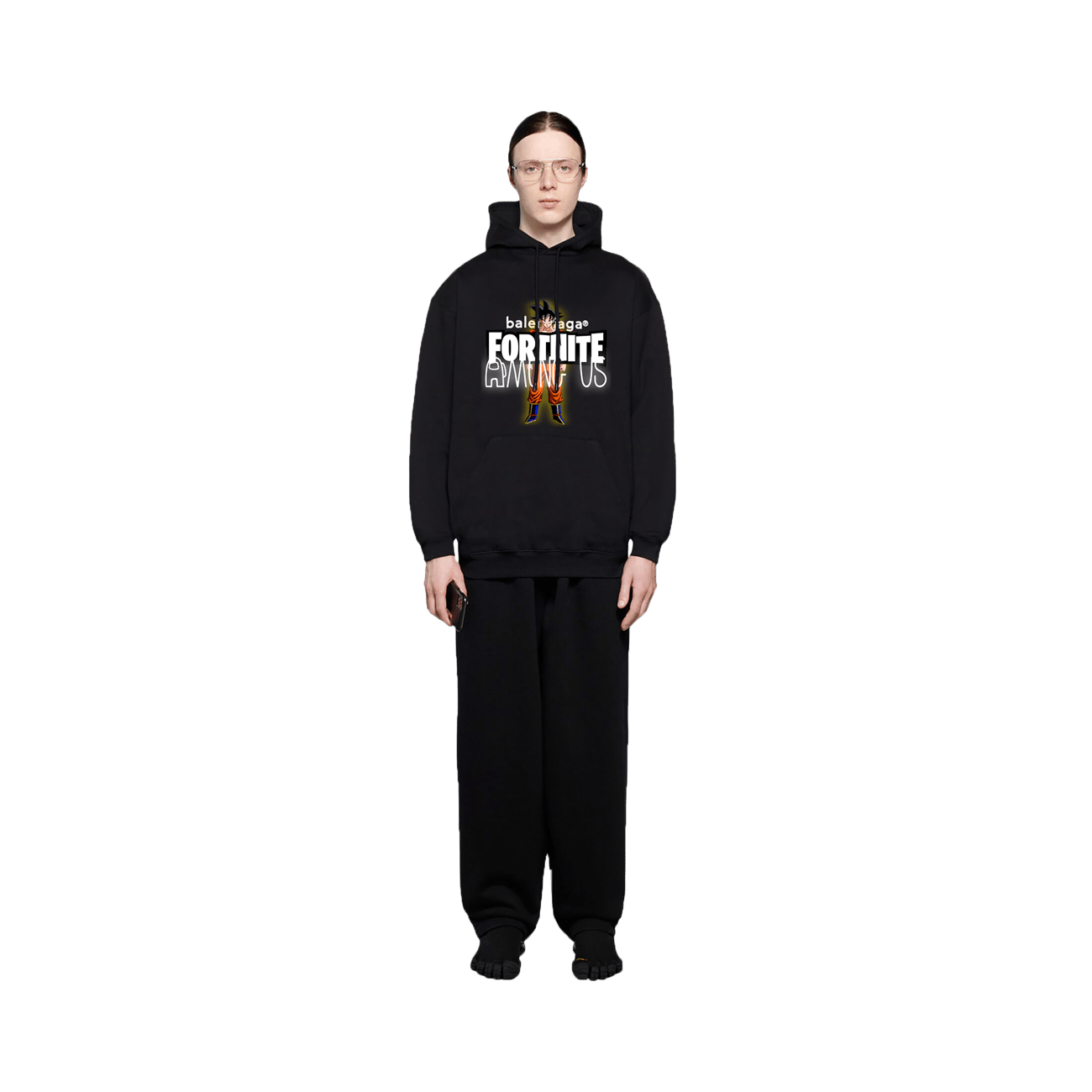 Fortnite Goku Among Us Balenciaga Hoodie | Spinal Fluid Industries