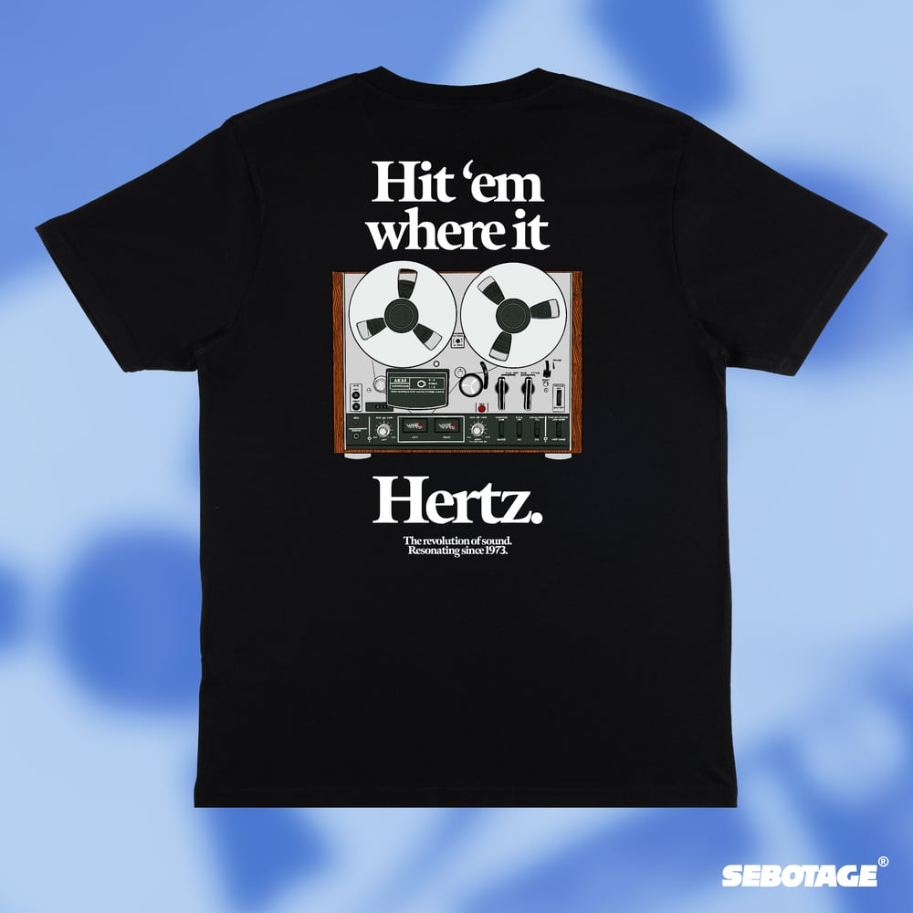 Image of "HERTZ" Tee - Black