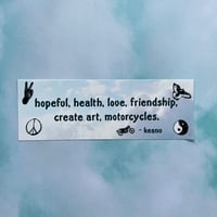 Keanu's Words of Wisdom Bumper Sticker 