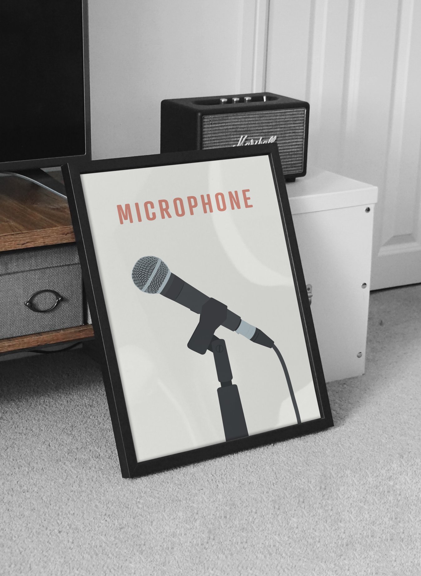 Image of Retro Microphone Prints