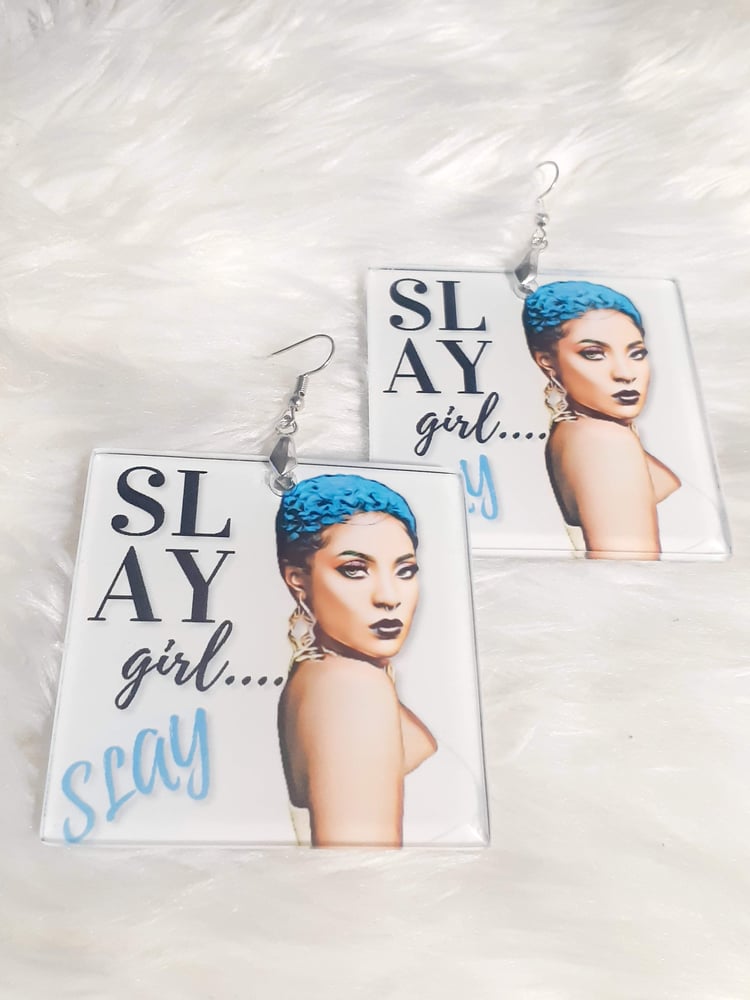 Image of Slay Girl Slay, My Black is Beautiful, Urban Statement Earrings