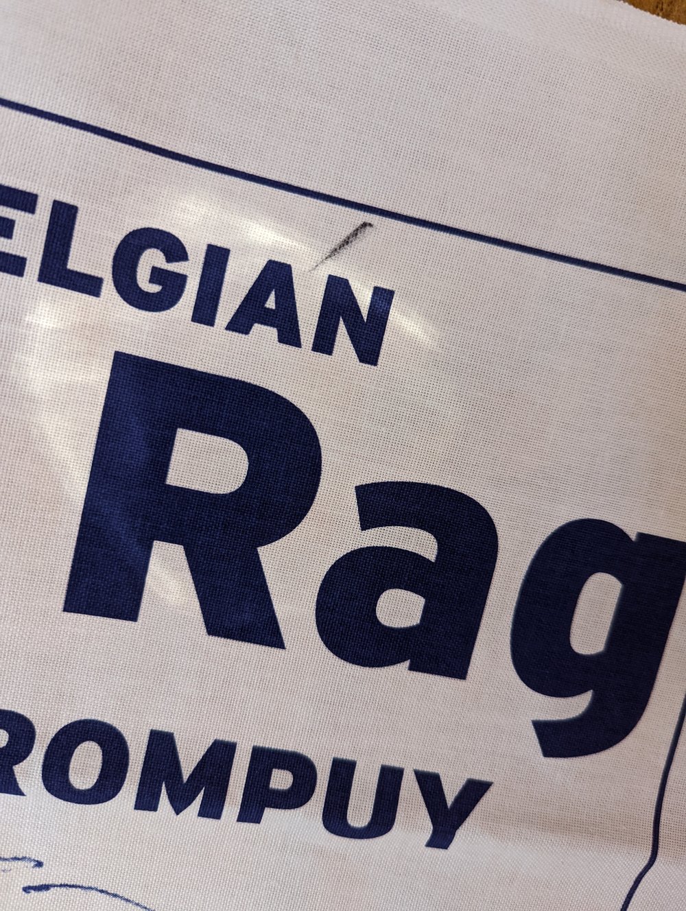 Nigel Farage Signed Novelty Tea Towel