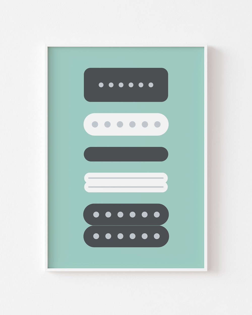 Image of Guitar Pickups Print