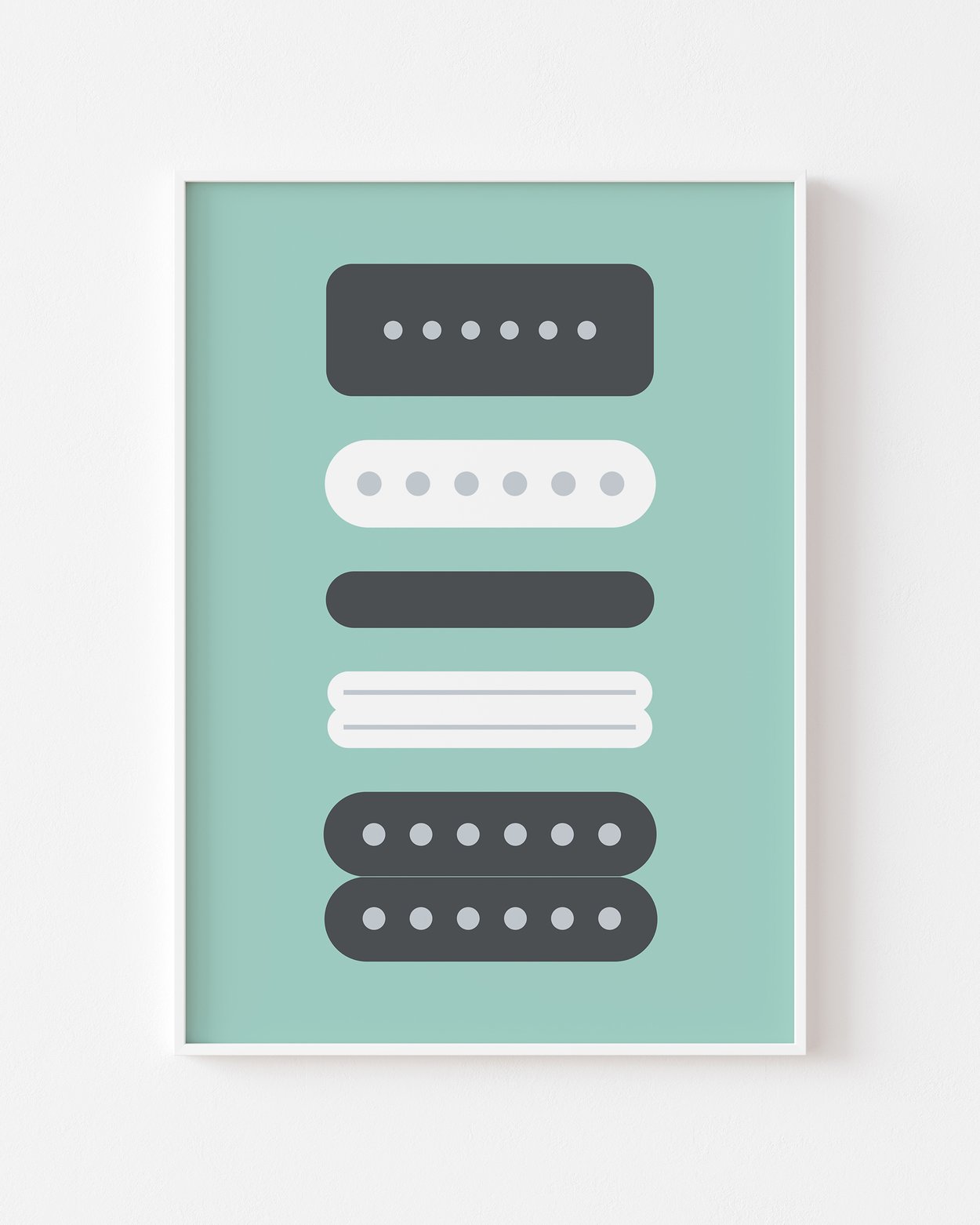 Image of Guitar Pickups Print