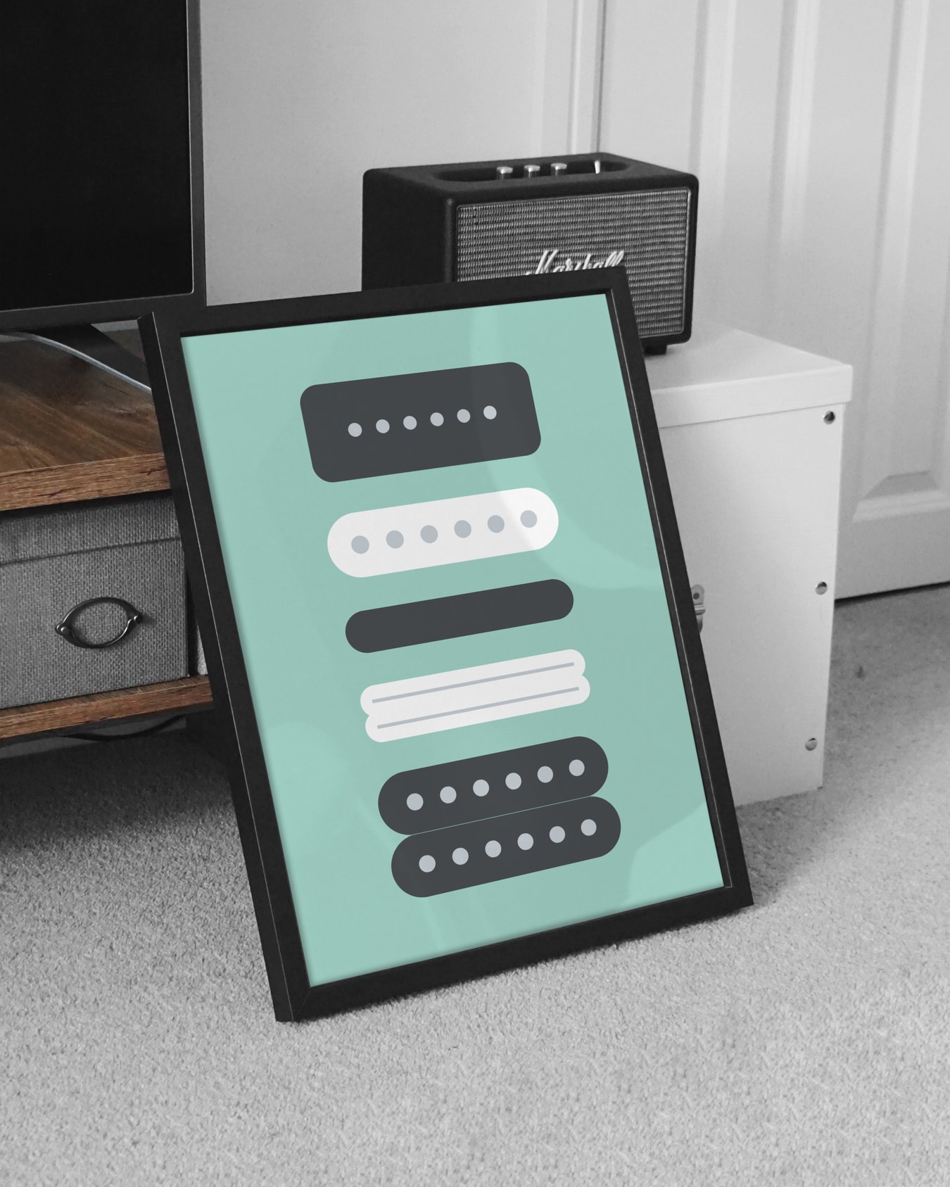 Image of Guitar Pickups Print