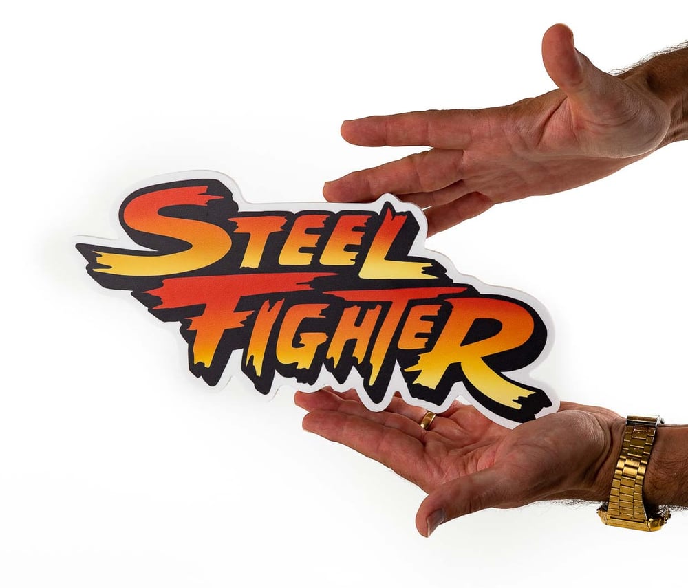 Image of ''STEEL FIGHTER SIGN'' PVC (Hard-foam) Cut