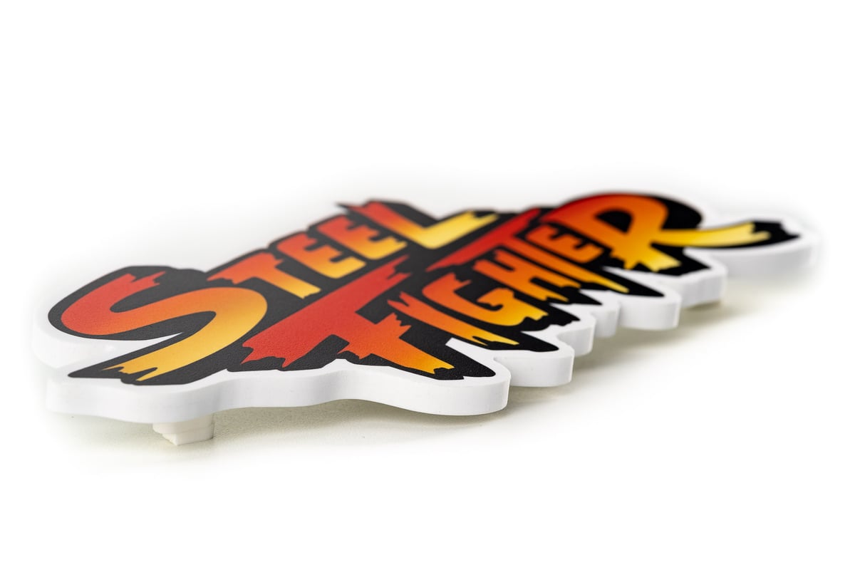 Image of ''STEEL FIGHTER SIGN'' PVC (Hard-foam) Cut