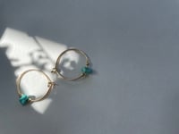 Image 3 of Petite turquoise earrings