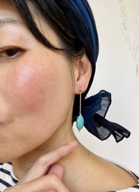 Image 2 of Oval turquoise earrings