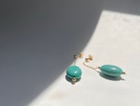 Image 4 of Oval turquoise earrings