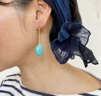 Image 5 of Oval turquoise earrings