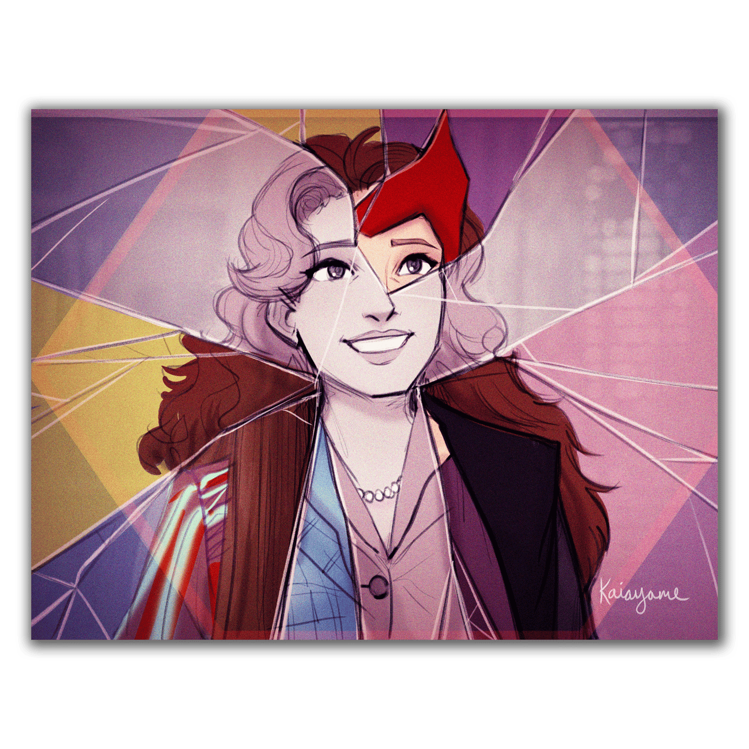 WandaVision cracks print kaiayame